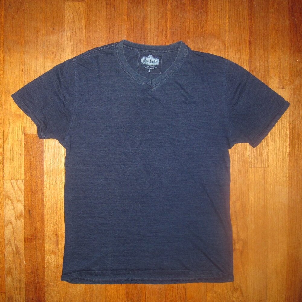 Red Jacket Indigo V-Neck T Shirt